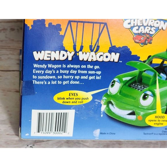 Vintage Chevron Cars Wendy Wagon Collectible Toy - Classic Gift Car Moving Eyes - Picture 13 of 15